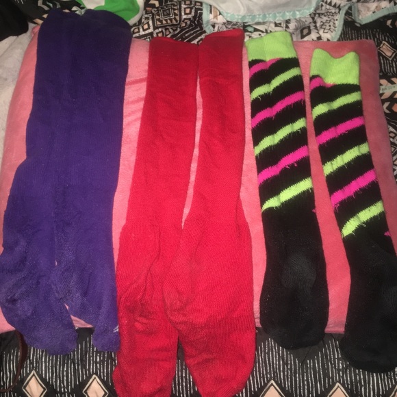 Accessories - 3 Pairs Multi Color Softball Socks